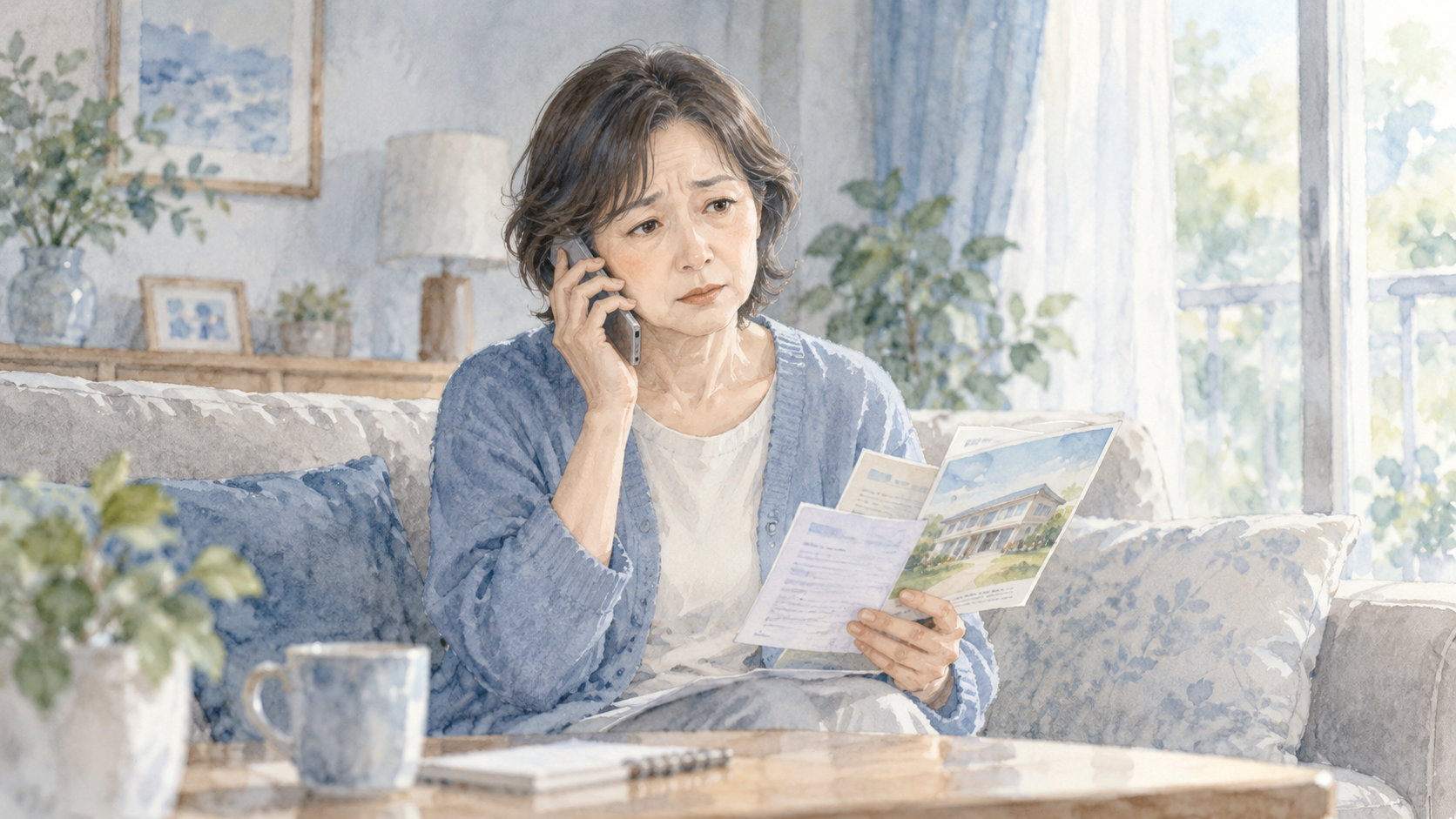 不安な午後の電話相談