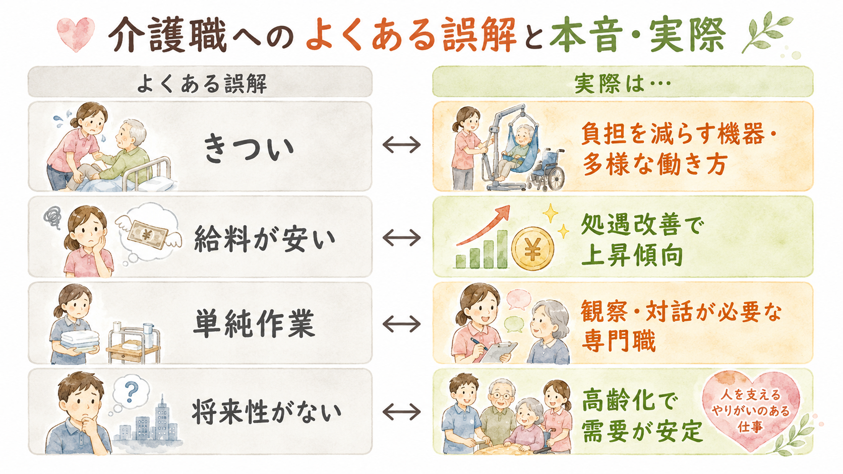 介護職への誤解