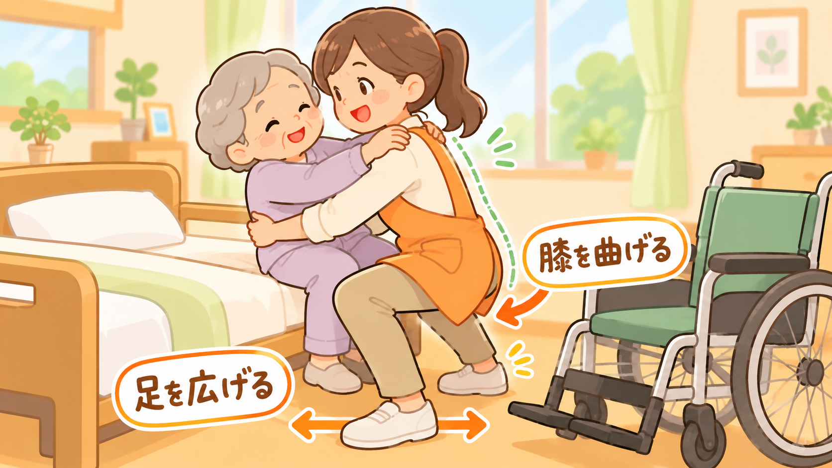 介護の腰痛予防に効く「体の使い方」のコツは？