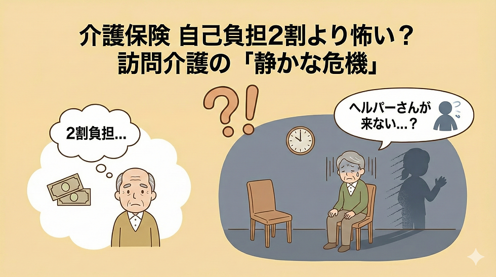 訪問介護ヘルパーさんが来てくれない？！